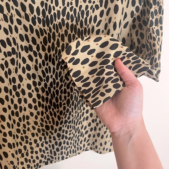 J.Crew Animal Print Blouse - Picture 5 of 8